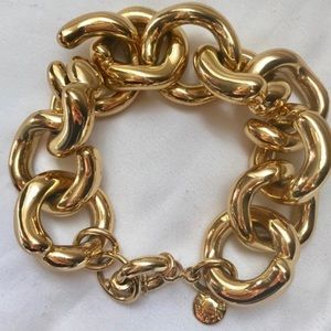 J. Crew Gold Link Bracelet EUC